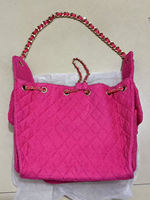 Sac fourre-tout en tissu éponge pour femme avec bandoulière chaîne, sac à main en coton tendance, sac à bandoulière décontracté, sac promotionnel pour un usage quotidien