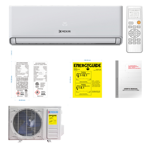 SEER 24 R454B Meno 30 ℃   Sistema Mini Split Senza Condotti con Pompa di Calore 115v Certificato AHRI ETL, 12000 BTU con WiFi - Product Image 2