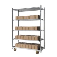 Chariot de transport et de stockage pour serres et pépinières, en acier galvanisé à chaud de haute qualité, détachable et portable, pour plantes et fleurs