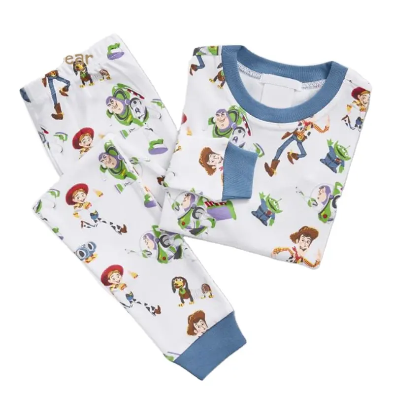 Vêtements de nuit en coton biologique pour tout-petits garçons Pyjamas écologiques pour bébés Pyjamas pour enfants personnalisés Ensembles de vêtements pour bébés deux pièces durables