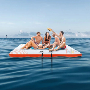 Plataforma <span class=keywords><strong>Flotante</strong></span> Inflable Resistente para Exteriores, con Sistema Drop-Stitch, para Piscina, Embarcaciones, Remolque Marítimo, Pesca y Otros Usos - Product Image 5