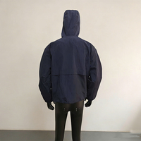 Veste de cyclisme en nylon Ripstop à double fermeture éclair pour homme, coupe-vent, effet froissé, par un fabricant de vêtements