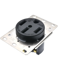 Prise de charge pour véhicule électrique Sixpence American 250V 50A 3 pôles 4 fils NEMA 14-50R avec protection anti-déconnexion, modèle EVtype2toTesla