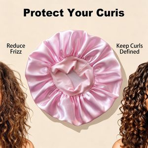 Gorro de Baño Clásico Europeo y Americano de Color Sólido para Adultos, Gorro de Dormir de Satén de Ala Ancha, Moderno y en Oferta - Product Image 2
