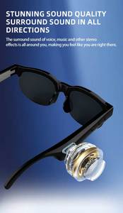 Gafas de Sol Inteligentes con Audio, Altavoz y Micrófono Integrados, Audio de Oído Abierto, Llamadas con Manos Libres, Batería Recargable, Bloqueo de Rayos UV - Product Image 4