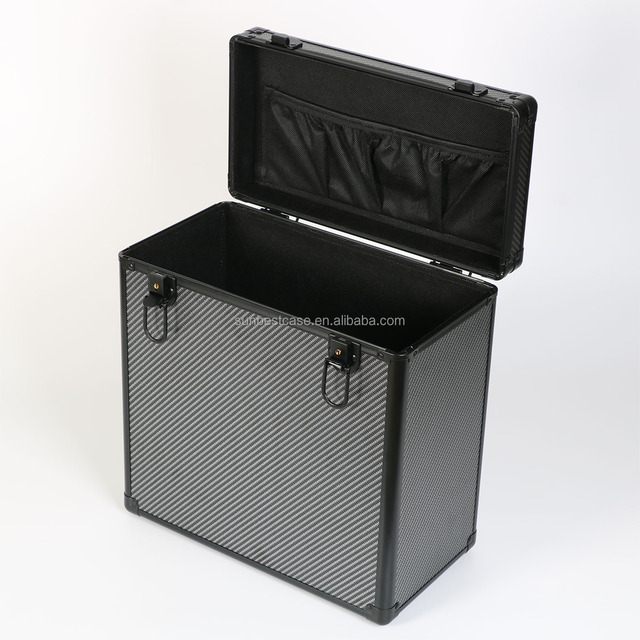 Vinyl Record Storage Case LP Album Collection Display Box Vinyl Record Organizer Holds 30+ Records 12 " Storage Crate