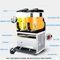 Machine à slux commerciale à 2 bols 12l + 12l, livraison gratuite