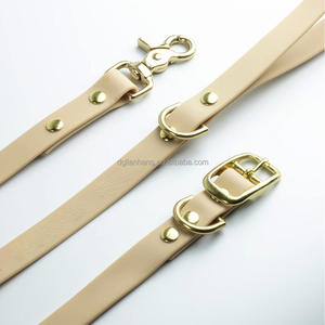 Collier de chien en PVC en gros de fabricant chinois avec laisse de style tactique souple crochet à boucle en laiton revêtement de sangle exclusif - Product Image 3