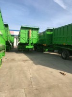Semi-remorque à benne basculante de haute qualité à 3 essieux, hydraulique, 60 tonnes, 3 essieux, benne arrière, remorque à benne basculante de 30, 35, 40 mètres cubes à vendre