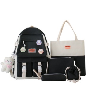 2025 New Fashion <b>School</b> Book Bag for 5-Piece Student <b>School</b> Bag Set Cute College <b>Backpack</b> Set for Girls - Product Image 5