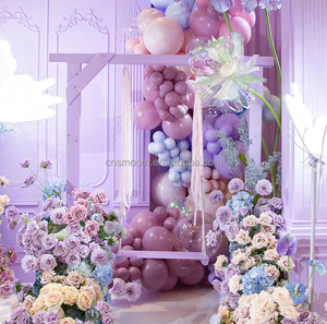 Arche de scène de <span class=keywords><strong>mariage</strong></span> <span class=keywords><strong>chic</strong></span> et lisse en acrylique/PVC, décoration d'événement, fournitures de <span class=keywords><strong>mariage</strong></span>, toile de fond murale, décoration de <span class=keywords><strong>mariage</strong></span> - Product Image 3