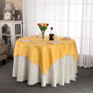 <span class=keywords><strong>Tovaglia</strong></span> rotonda in rilievo con motivo floreale <span class=keywords><strong>Beige</strong></span> <span class=keywords><strong>tovaglia</strong></span> Jacquard in poliestere ad alta densità per la decorazione della tavola di nozze per banchetti dell'hotel - Product Image 5