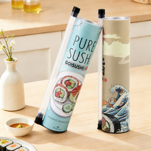 Contenedor de Papel Biodegradable Popular con Tapa Abatible para Almacenamiento de <span class=keywords><strong>Sushi</strong></span> y Comida para Llevar con Borde para Transportar - Product Image 1