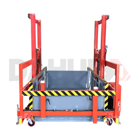 Plateforme élévatrice hydraulique 2 tonnes 3 tonnes en acier au carbone, plateforme de déchargement hydraulique mobile pour conteneurs, utilisation mobile