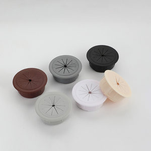 ABS redondo 60-caja de alambre muebles gabinete cableado agujero cubierta computadora escritorio cubierta escritorio roscado agujero cubierta - Product Image 2