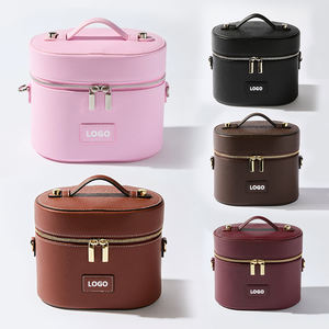 Borsa per il Trucco in Pelle Vegana LZ OEM ODM, Impermeabile, Organizer da Bagno per Donne, <span class=keywords><strong>Trousse</strong></span> Maquillage <span class=keywords><strong>Professionale</strong></span> - Product Image 6