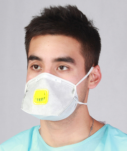 جهاز تنفس FFP2 قابل للطي مع قناع وجه مزود بصمامات قناع حلقة أذن KN95 للاستعمال مرة واحدة مع صمام تنفس قابل للطي للغبار - Product Image 4