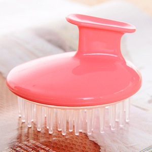 Cepillo de masaje para el cuero cabelludo, de plástico rosa, para el cuidado del cuero cabelludo y limpieza de la cabeza, para el cuidado del cabello. - Product Image 1