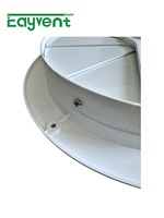 Diffuseur d'air rond en plastique ABS, grille de ventilation montée au plafond, couvercle de sortie de climatisation HVAC, blanc, décoratif, pour la maison, le bureau, l'hôtel
