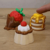 Nouveau design de jouet anti-stress imprimé en 3D en forme de gâteau, bouton de décompression, décoration de bureau, jouets sensoriels, vente en gros