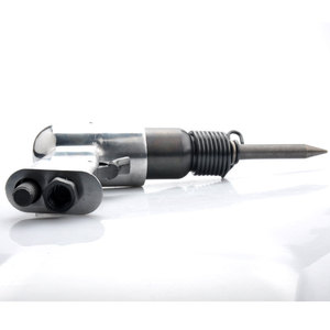 Juego de martillo perforador neumático de 150 mm con mango redondo, 4 cinceles y manguera para trabajos en metal y demolición - Product Image 4