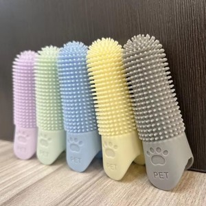 Cepillo de Dedo Giratorio 360° de Silicona Suave de Grado Alimenticio para Mascotas, Herramienta de Limpieza Dental para Perros y Gatos - Product Image 2