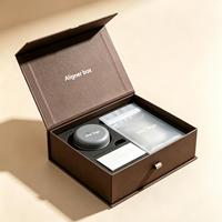 Boîte de présentation professionnelle pour gouttières orthodontiques, pliable, en carton rigide, avec couvercle magnétique, personnalisable pour les laboratoires dentaires