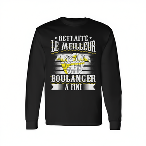 T-shirt humoristique pour les retraités de la boulangerie, à manches longues, cadeau promotionnel pour la boulangerie - Product Image 2
