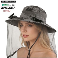 Chapeau anti-moustiques et anti-insectes solaire à double ventilateur, haute qualité, best-seller, nouveau modèle d'été, unisexe