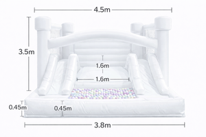 Casa de Brinco Inflable de 5.5m con Doble Tobogán y Piscina de Pelotas para Fiestas Infantiles, <span class=keywords><strong>Alquiler</strong></span> - Product Image 6