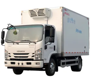 Diskon besar ISUZU 4*2 5ton truk pendingin kulkas truk kotak kulkas truk untuk dijual