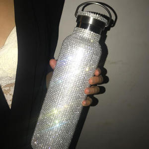 Portable Creative Strass Bling Boisson Sports de Plein Air Voyage Bouteille D'eau Diamant <span class=keywords><strong>Thermos</strong></span> En Acier Inoxydable Bouteille D'eau - Product Image 5