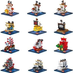 Nano Gạch Mini Cướp Biển Một Con Tàu Xây Dựng Khối Tàu Cướp Biển Bộ Quà Tặng Giải Thưởng Quà Tặng Sinh Nhật Gói Đồ Chơi Cho Bé - Product Image 2