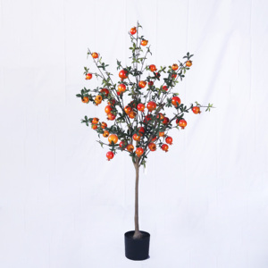 Hot Bán Mô Phỏng Bền Nhân Tạo Quả Lựu Cây Trái Cây Tường Treo Cam 1.5M Nhà Phòng Khách Trang Trí - Product Image 3