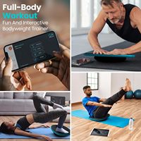 Planche d'équilibre intelligente en bois GoBalance Board avec application, 12 jeux interactifs, entraînement amusant à l'équilibre, entraînement à domicile