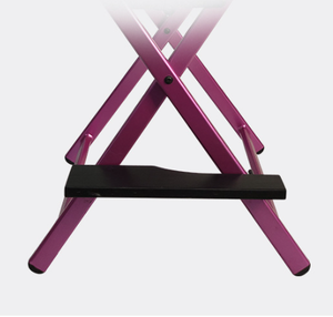 كرسي مكياج قابل للطي من الألومنيوم ، كرسي مخرج عالي الظهر خارجي محمول متعدد الوظائف للشعر - Product Image 3