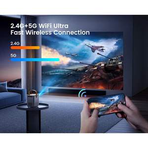 WiMiUS 1080P Mini Projecteur Portable Extérieur avec 5G WiFi pour Bluetooth Electrical-Focus Auto Keystone Short Throw 550 ANSI - Product Image 4