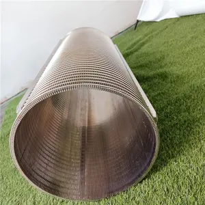 wedge wire screen stainless steel 316L solid liquid separators rotary drum filter