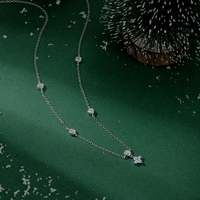 Collier étoile à cinq branches en pierre, prix de gros, petite série, logo personnalisé, pour le quotidien des femmes de bureau, idéal pour l'export.
