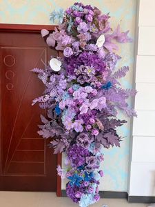 Camino de mesa floral largo, perfecto para bodas rústicas, banquetes y decoración de mesas para eventos. - Product Image 4