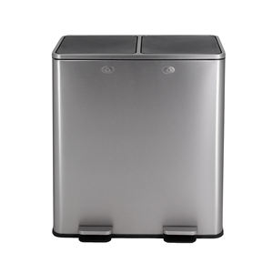 <span class=keywords><strong>Poubelle</strong></span> commerciale <span class=keywords><strong>60L</strong></span> Poubelles de cuisine à pédale Recyclage <span class=keywords><strong>Double</strong></span> compartiments Poubelles de 13 gallons avec couvercles - Product Image 5
