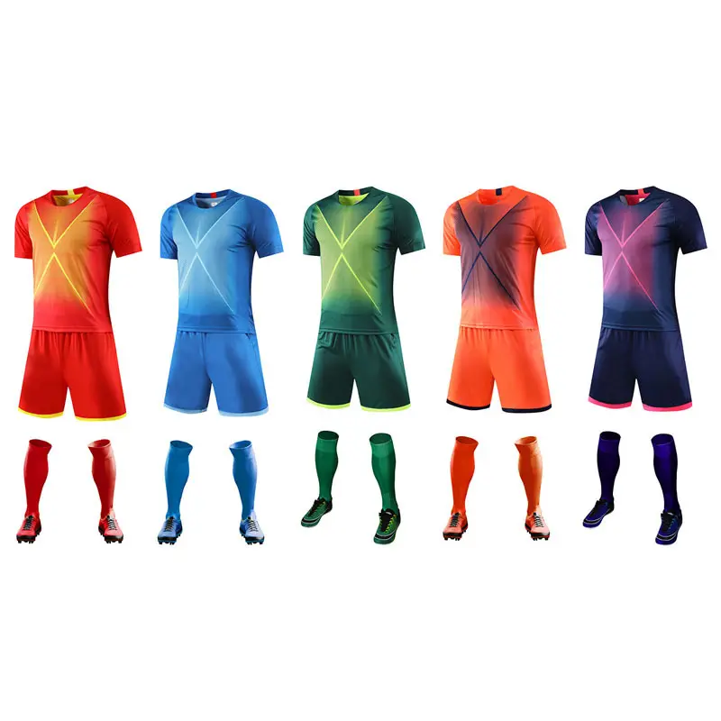 Traje de entrenamiento de fútbol para hombres y mujeres, con el mismo estilo para niños, se pueden personalizar, camisetas de fútbol