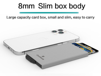 Rfid bloquant l'éjection automatique du porte-carte de crédit portefeuille mode Anti Scanner étui Pop up aluminium NFC Slim Cardhoda