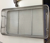 Panier en treillis métallique tissé en acier inoxydable sur mesure avec poignée