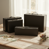 Boîte pliable en carton recyclé écologique avec fermeture magnétique, réutilisable et personnalisable pour coffret cadeau de parfum arabe