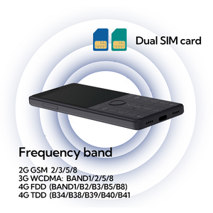 Qin1s+ ขายส่งราคาถูก โทรศัพท์มือถือขนาดเล็ก 4G WIFI รองรับซิมคู่ ปุ่มกดหลายภาษา รองรับหลายภาษา DUOQIN 1S <span class=keywords><strong>Plus</strong></span> โทรศัพท์มือถือแบบปุ่มกด - Product Image 4