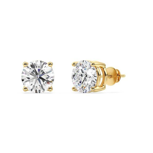 Luxury 14K Gold Flower Cluster Lab Grown Diamond <b>Stud</b> Earrings for Men Women Elegant Party Jewelry - Product Image 1