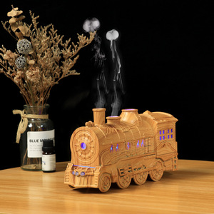 <b>Wooden</b> <b>Train</b> Humidifier USB Desktop Diffuser With Essential Oils Home Decor 31-40 Sqm 2-8 Hour Timer Yx-3000 - Product Image 1