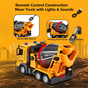 Ensemble de voitures télécommandées <span class=keywords><strong>RC</strong></span> haute vitesse, jouets électroniques de simulation d'ingénierie pour enfants, camions de construction en gros - Product Image 6