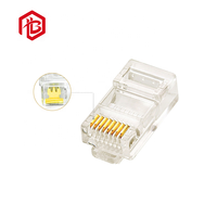 Connecteur de câble Ethernet RJ45 blindé à passage direct, haute performance, CAT5 UTP, fiche modulaire de type Ez, Cat5e, Cat6, 8p8c